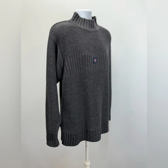 PACO RABANNE SPORT Men’s Y2K gray mock neck sweater size XL. - Picture 8 of 14